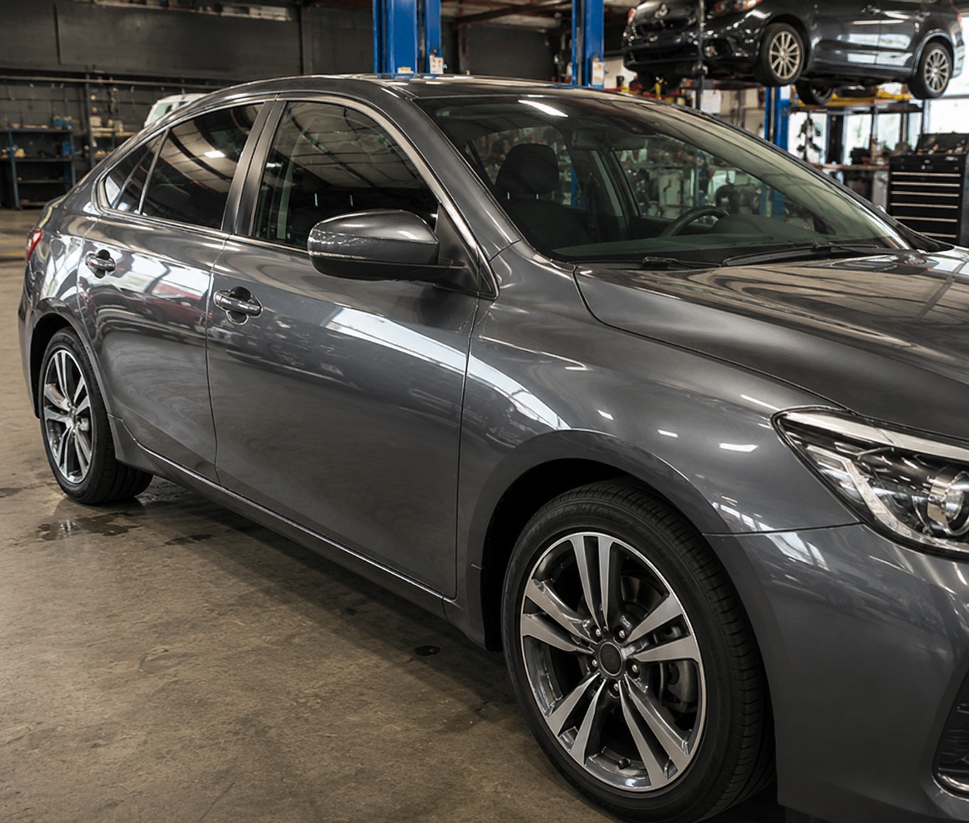 Car after professional body repair