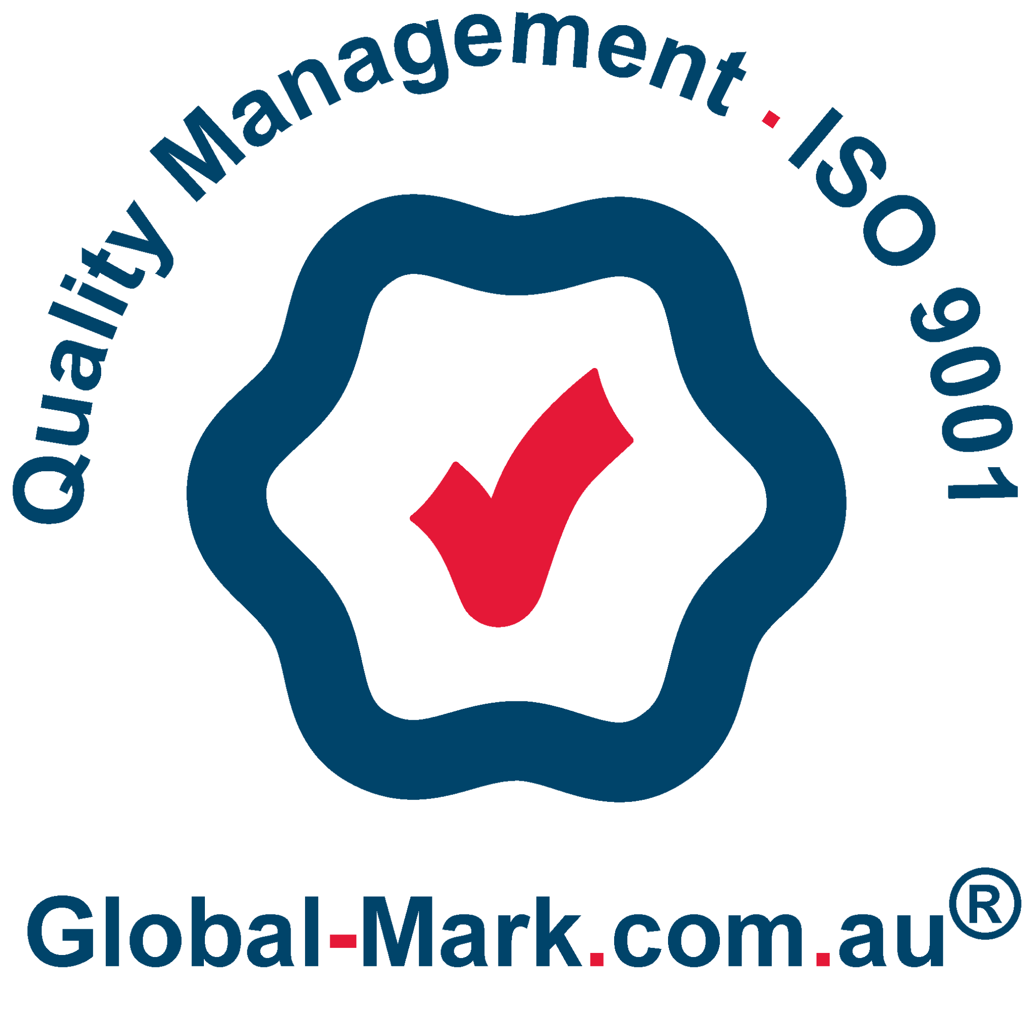 Global-Mark ISO 9001 certification badge