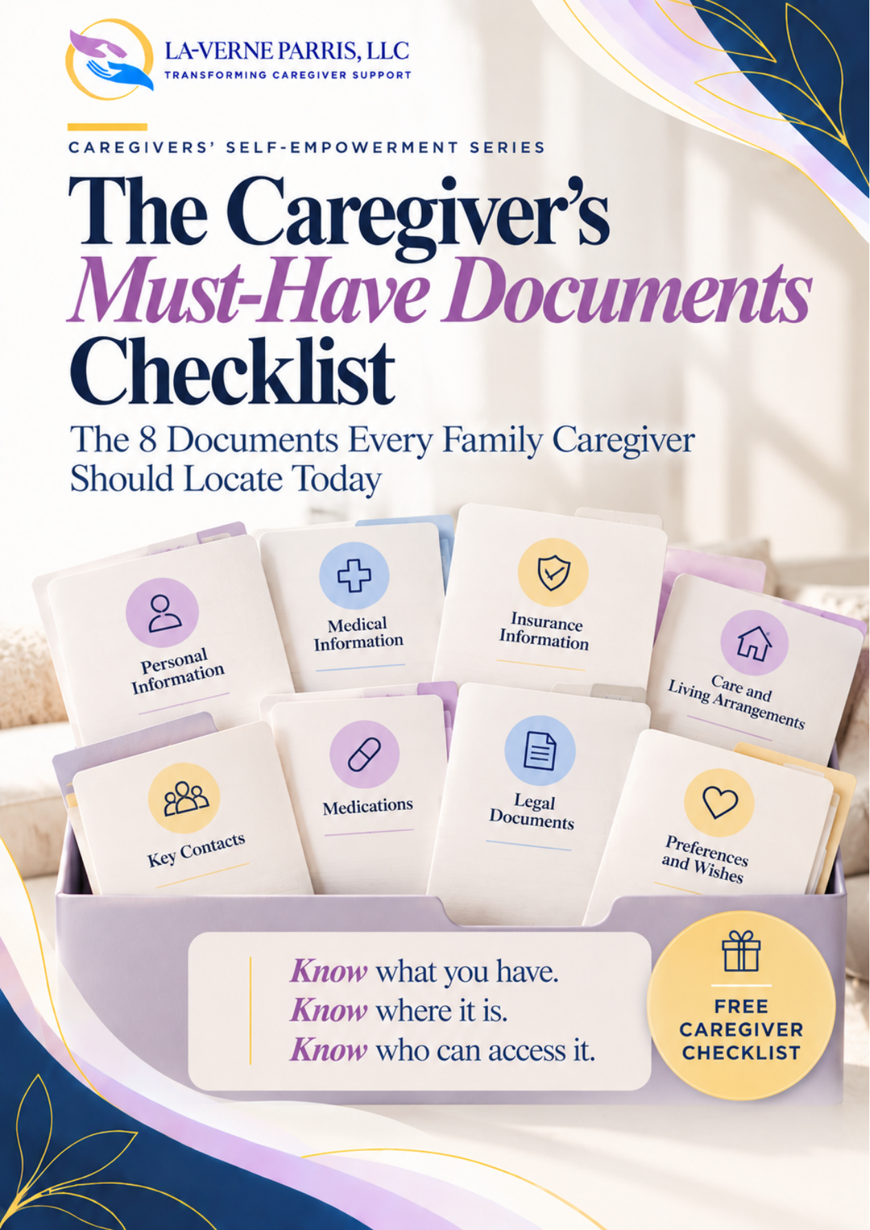 The Caregiver's Must-Have Documents Checklist cover