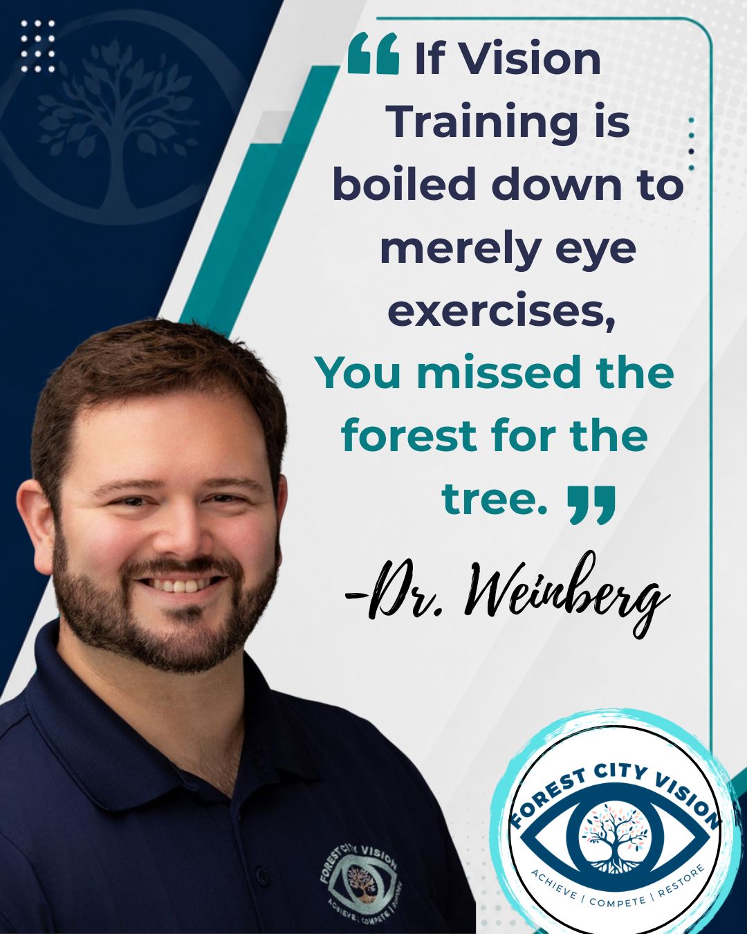Missing the Forest for the Tree: Why Vision Therapy Is More Than Eye Exercises
