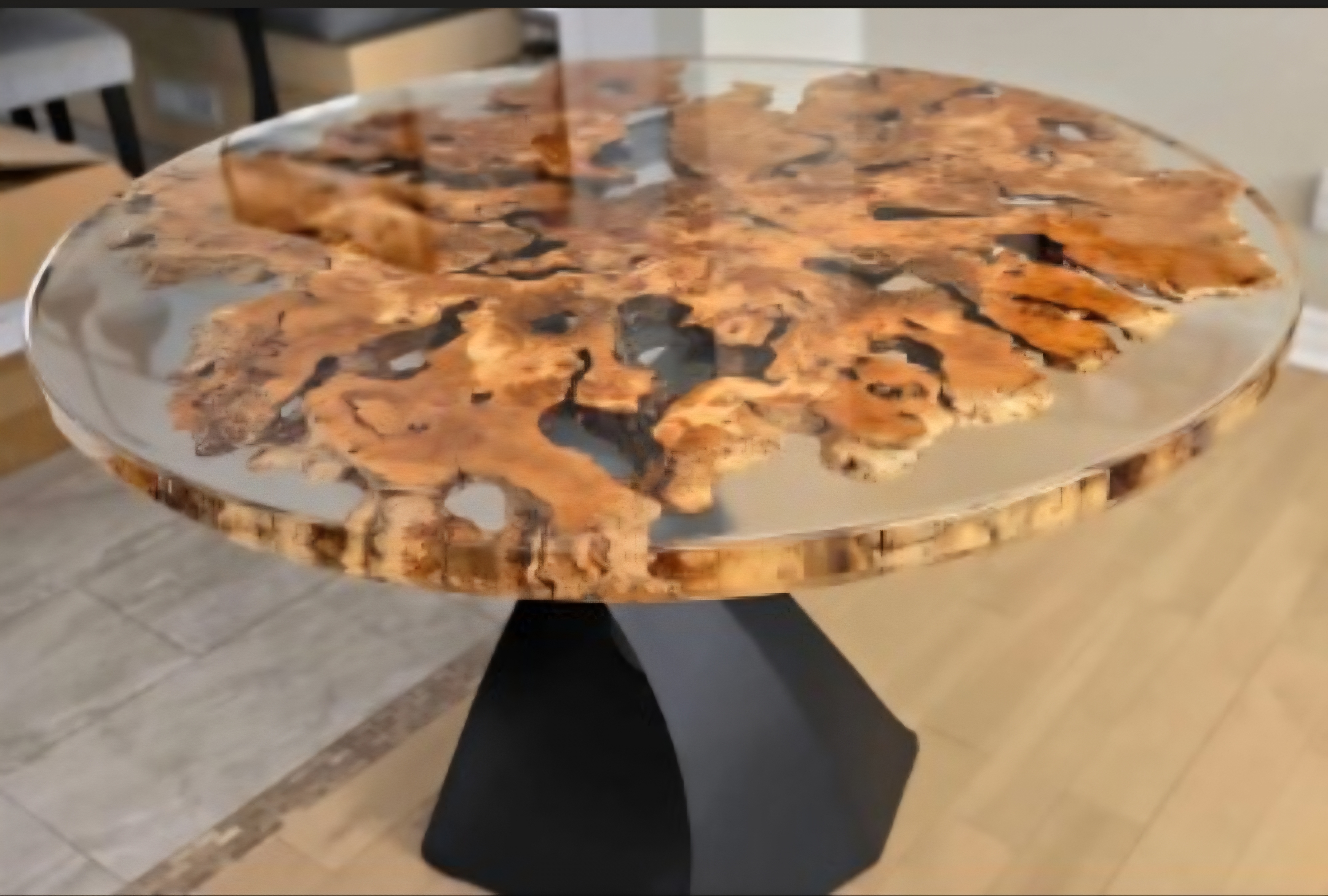 Custom live edge coffee table by Rough Around The Edges