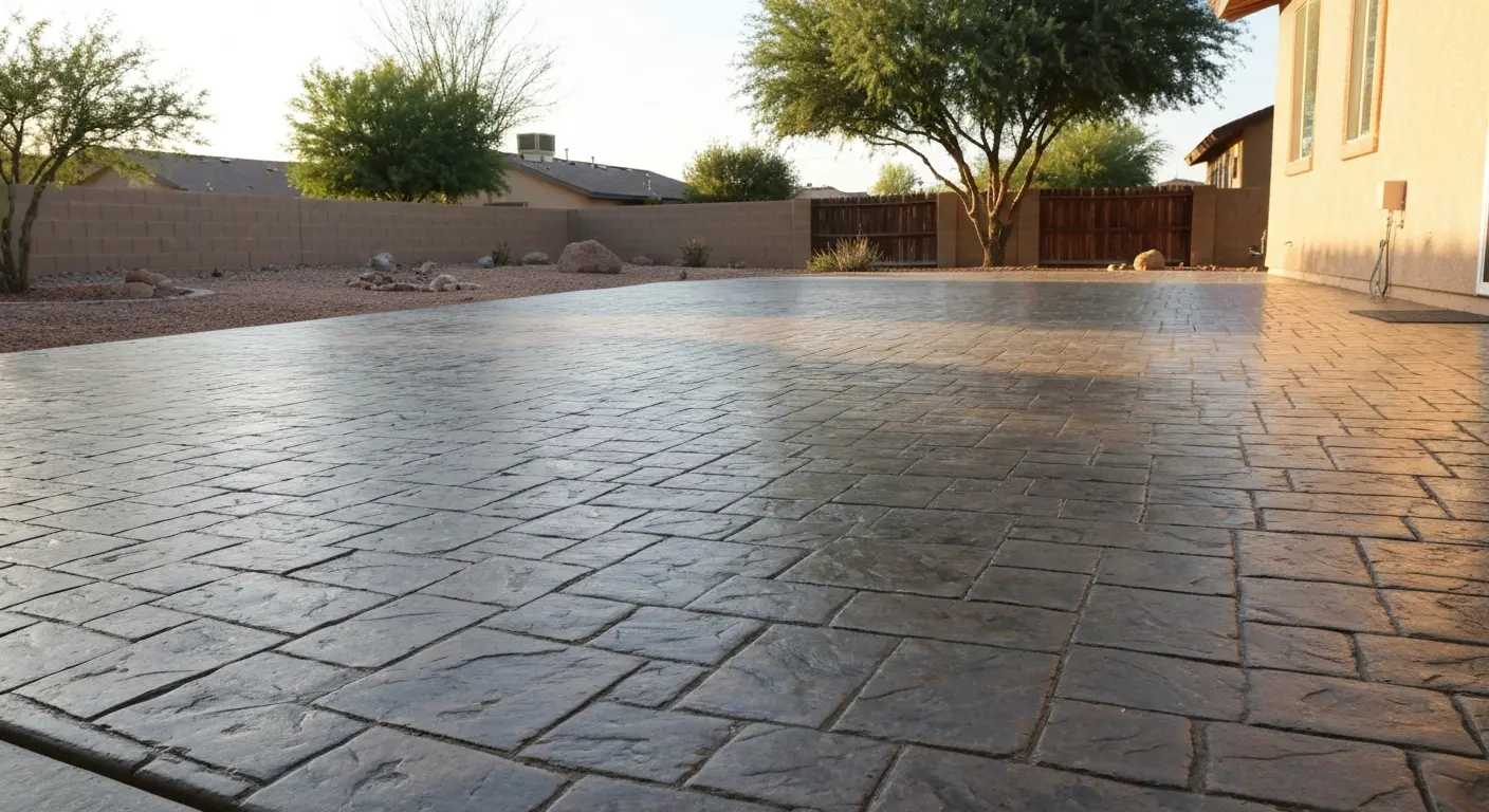 Concrete patio