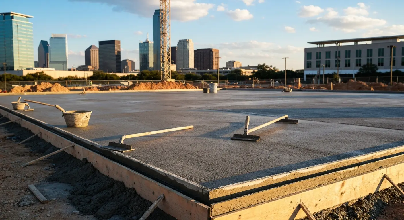 Foundation concrete pour