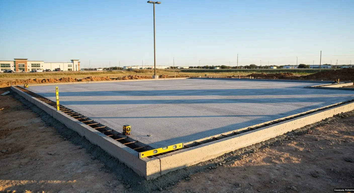 Commercial concrete foundation