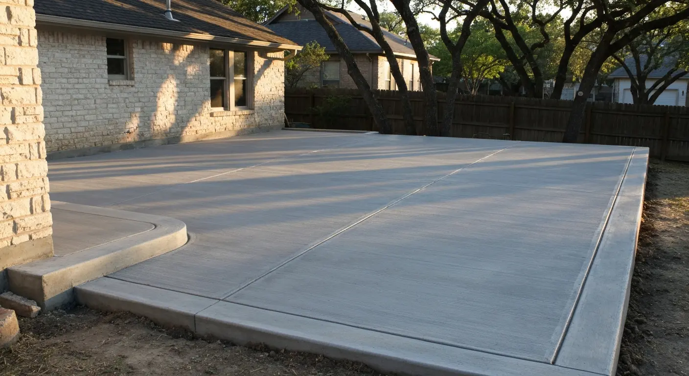 Concrete patio project
