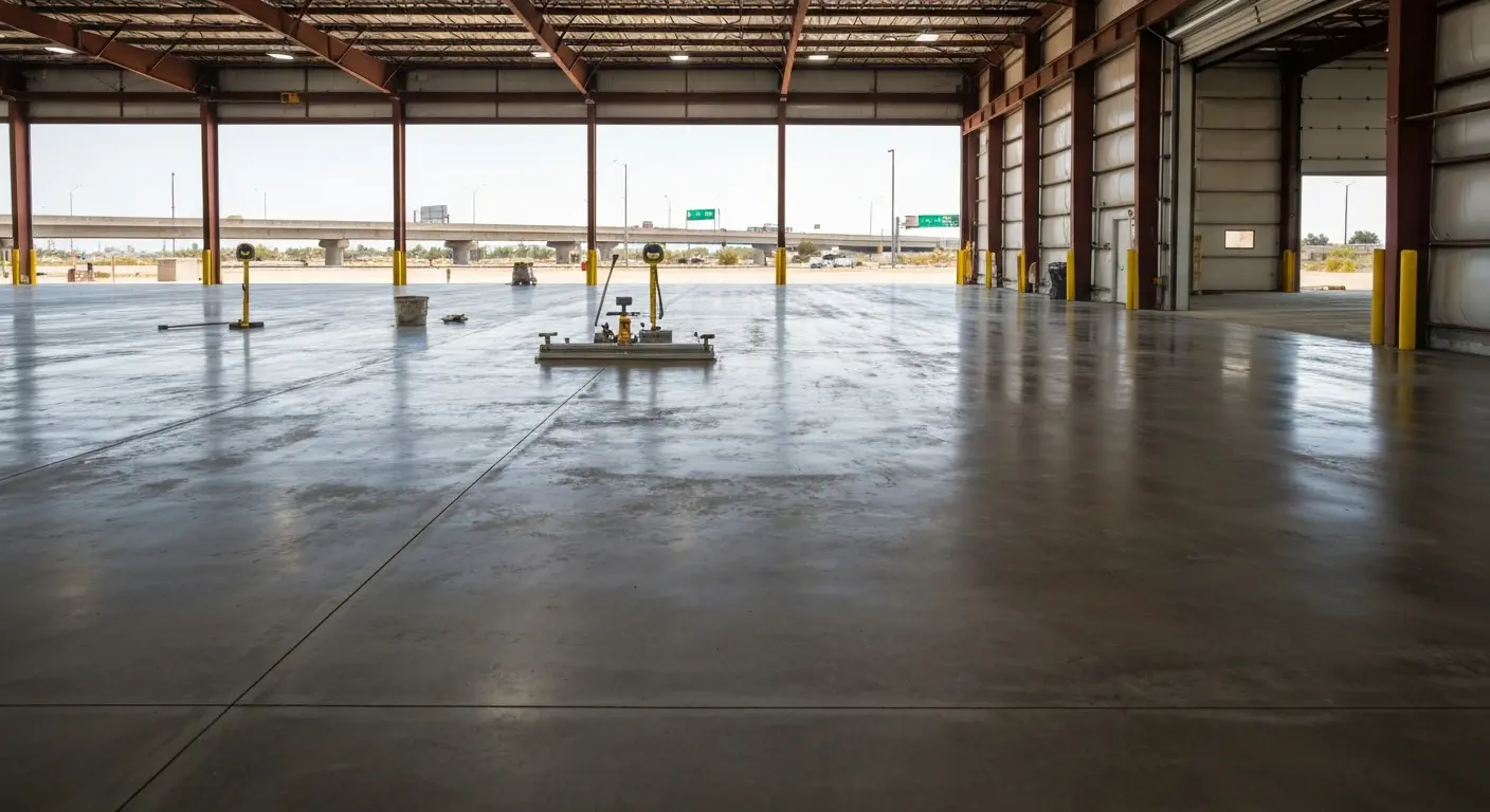 Commercial warehouse slab
