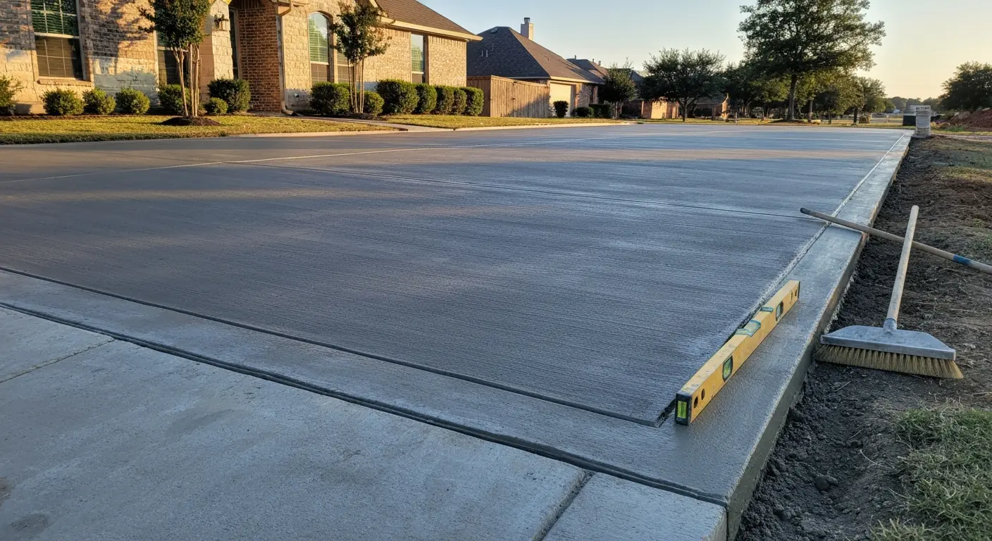 Concrete driveway project