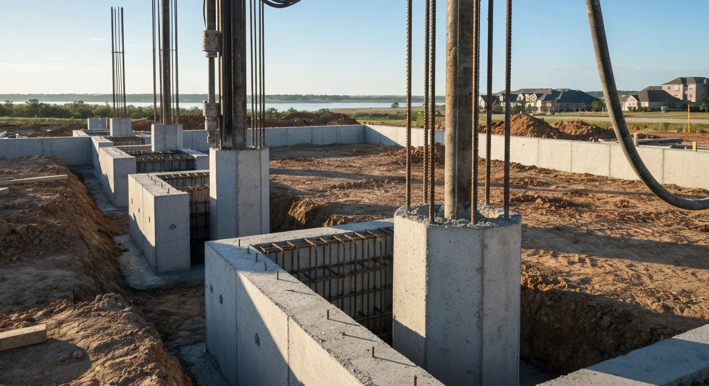 Concrete pier installation