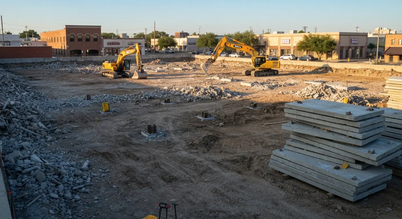 Demolition and concrete removal work