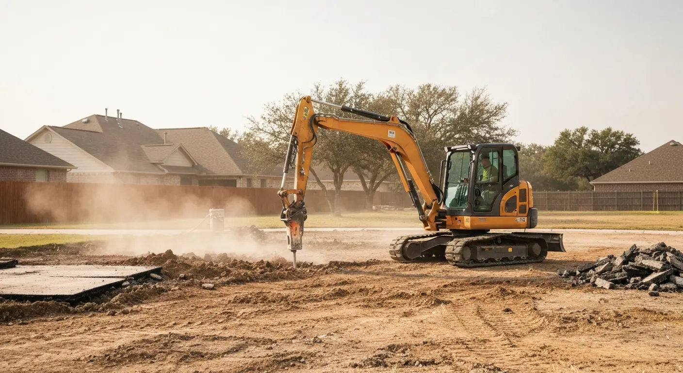 Concrete demolition project