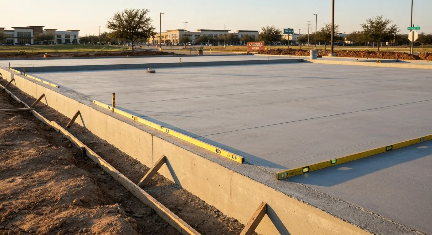 Commercial concrete foundation