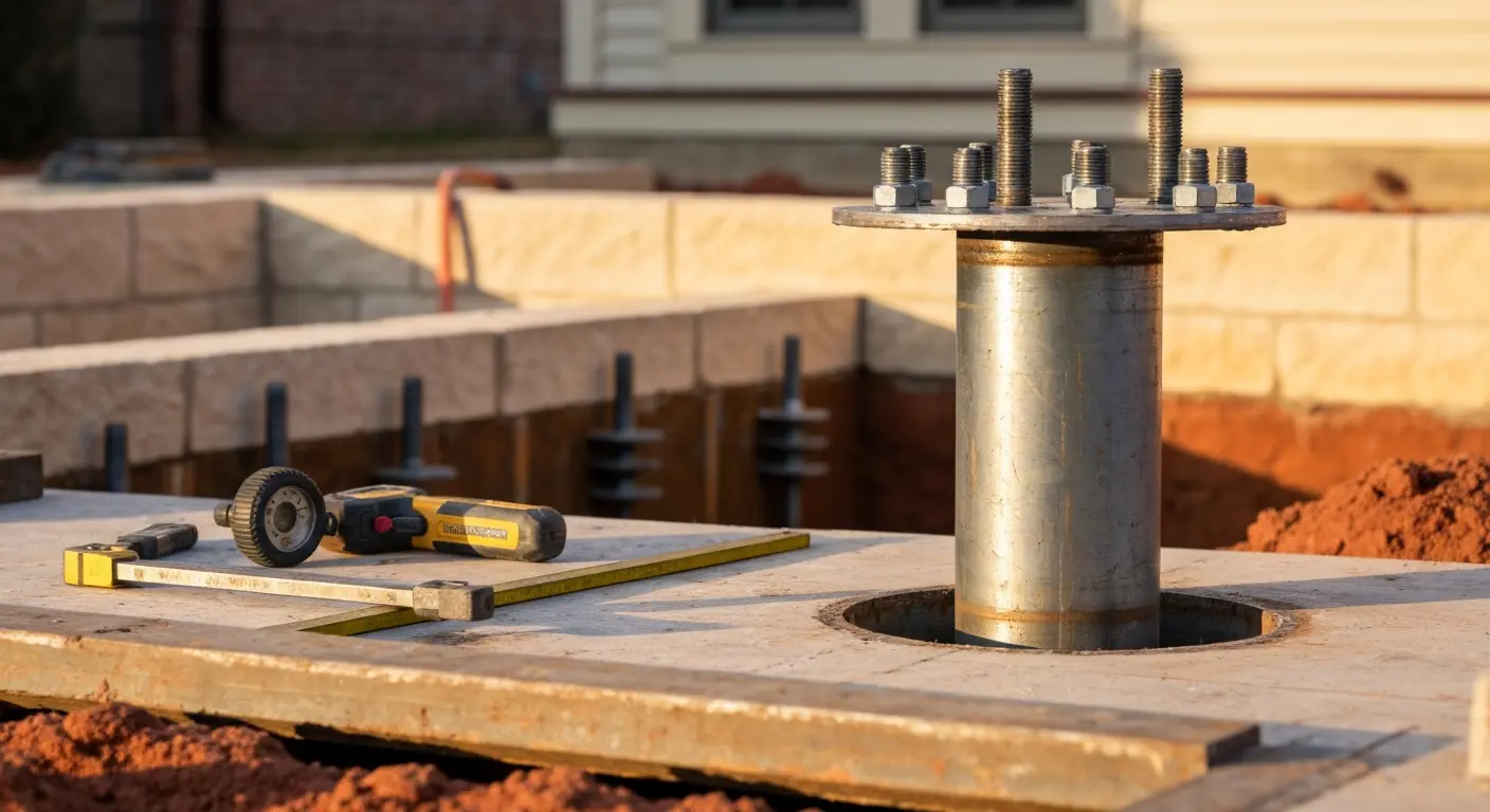 Helical pier installation