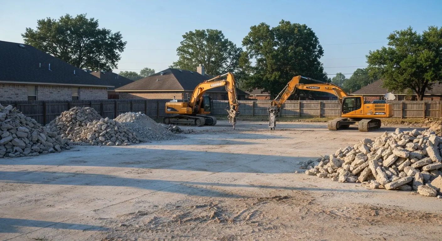Concrete demolition and removal