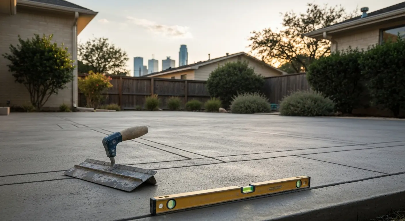 Concrete patio project