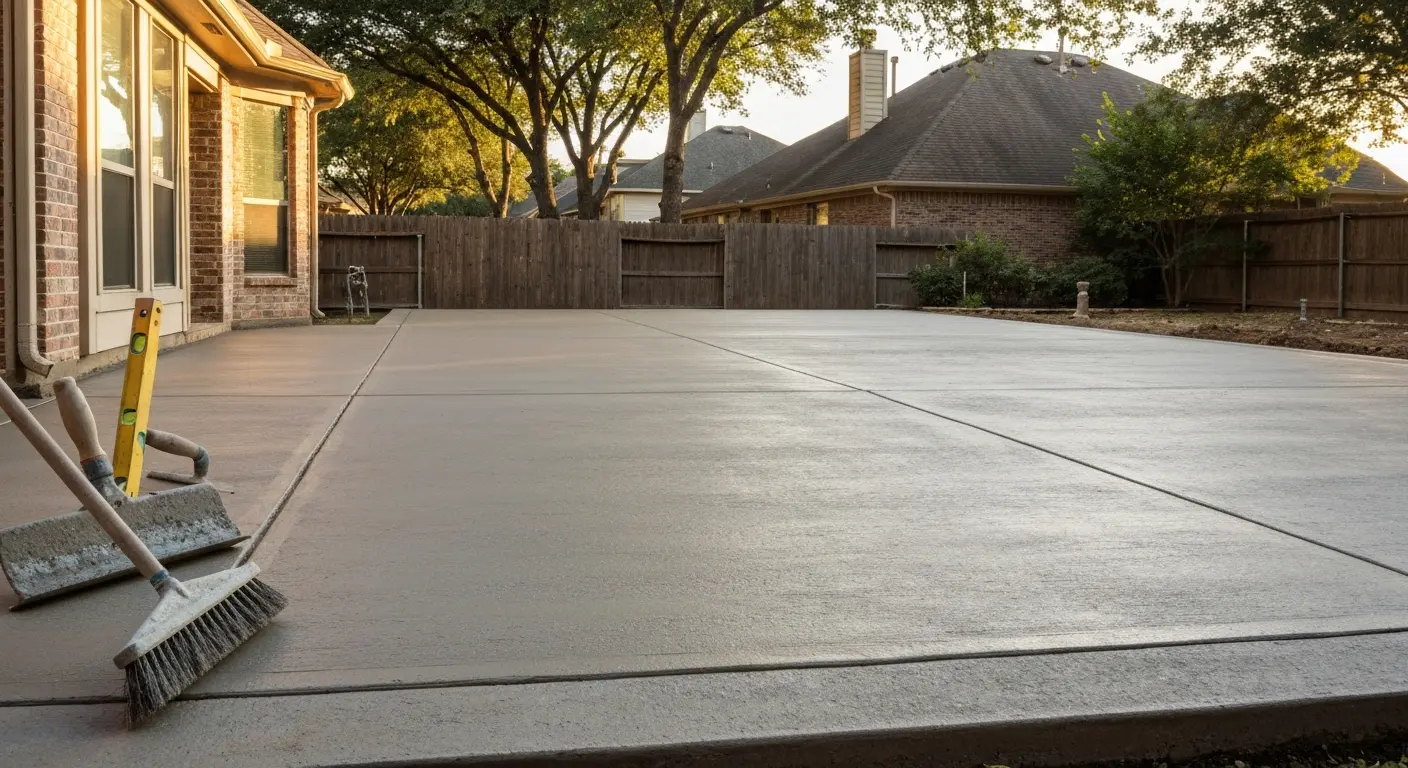 Residential concrete patio project