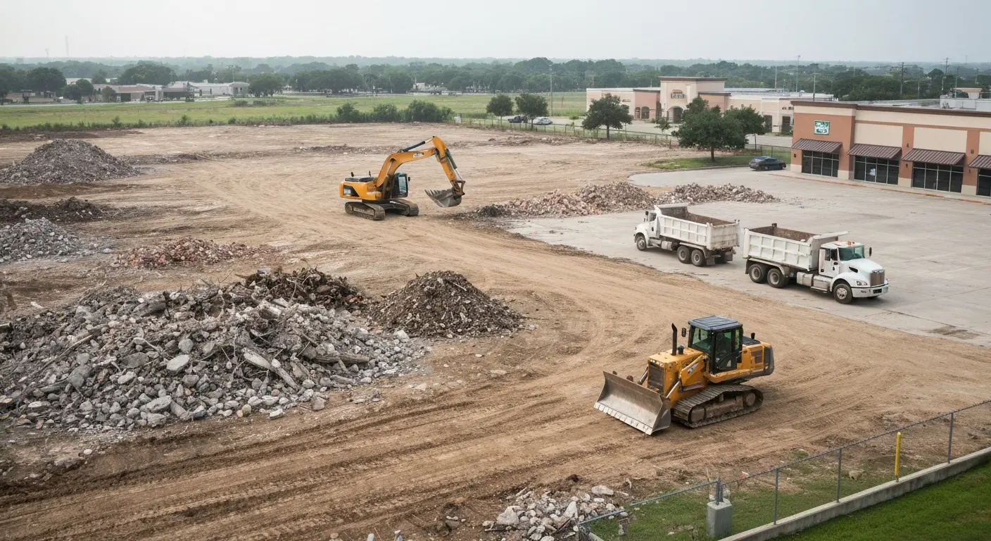 Site demolition and preparation