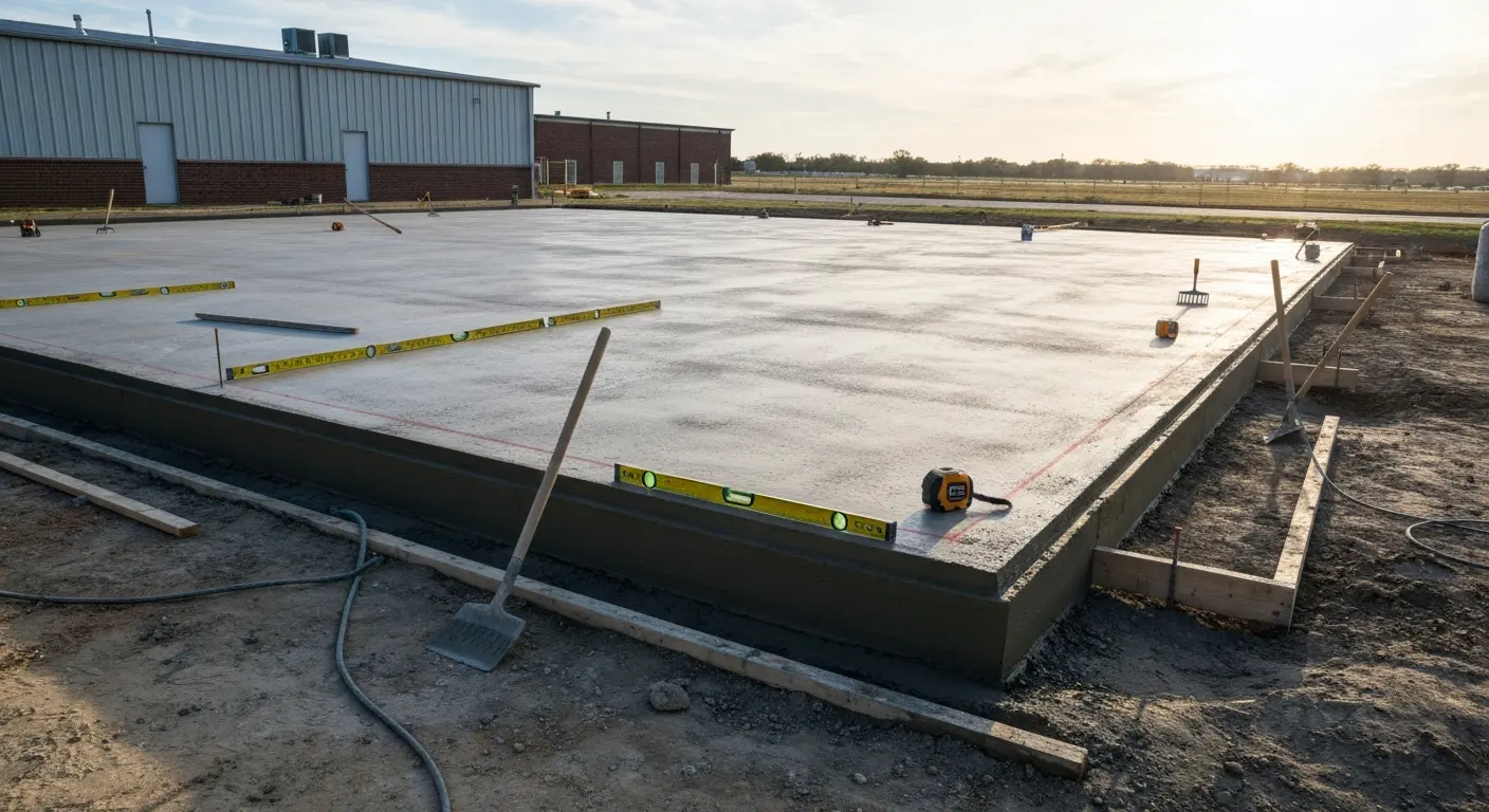 Commercial concrete foundation work