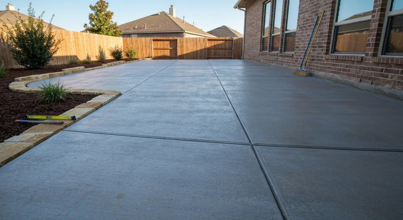 Standard concrete patio