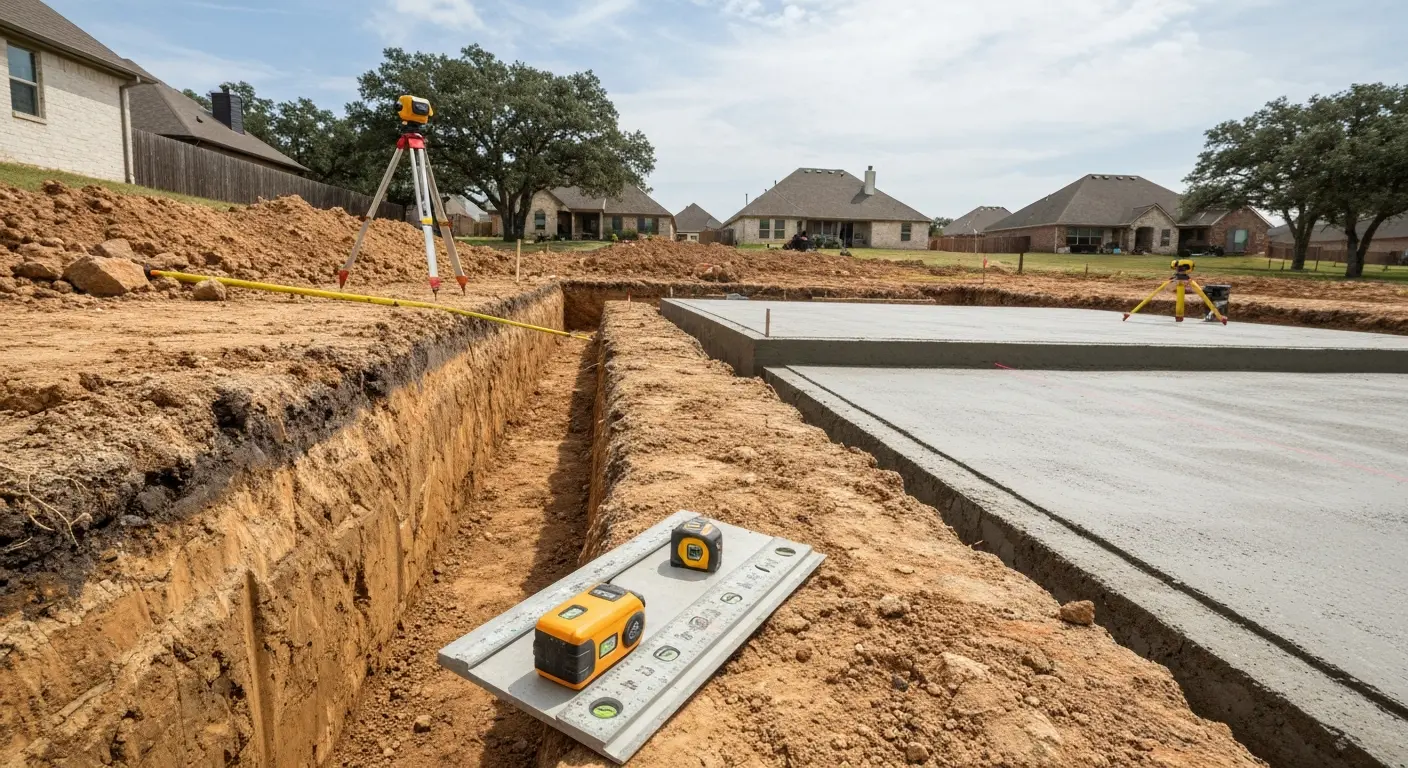 Foundation concrete work