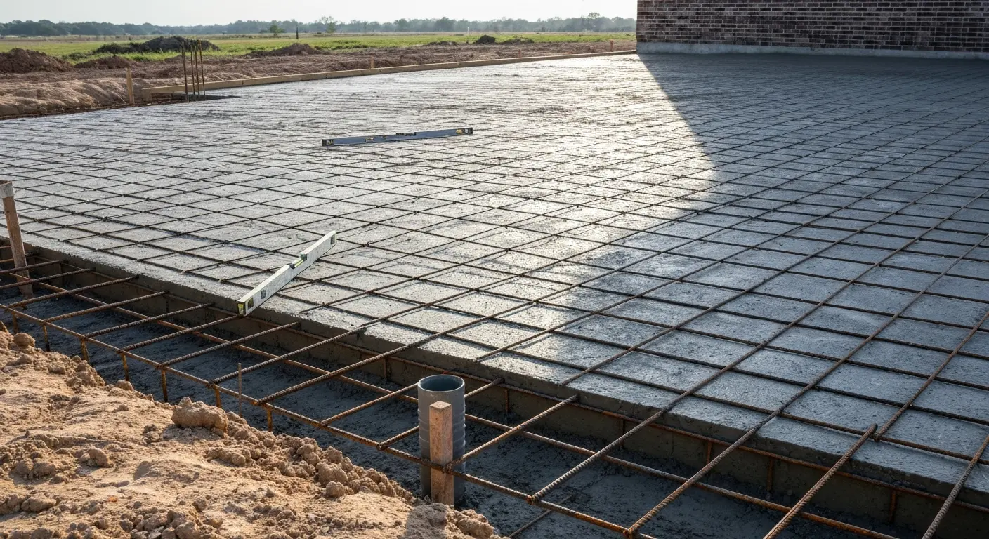 Concrete foundation pour