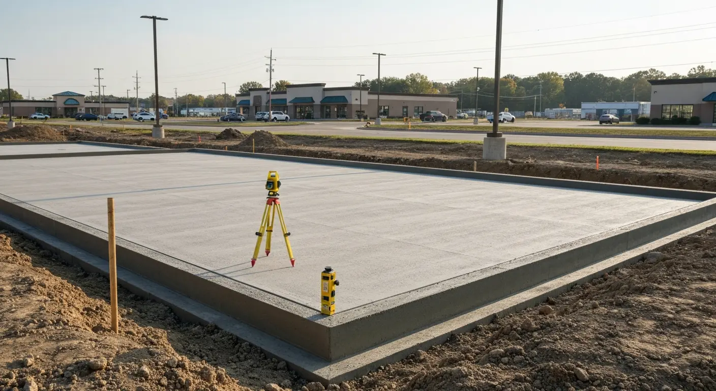 Commercial concrete foundation