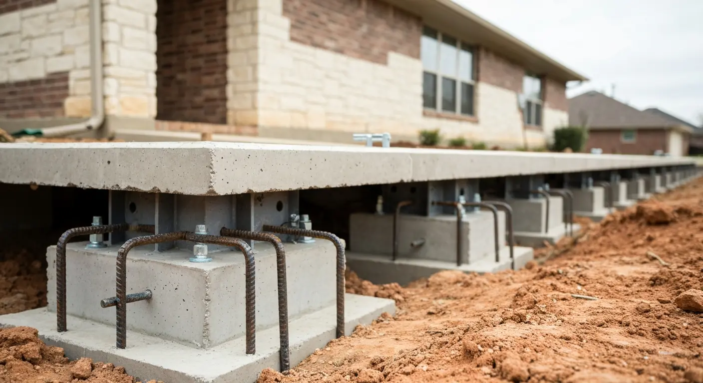 Concrete foundation repair project