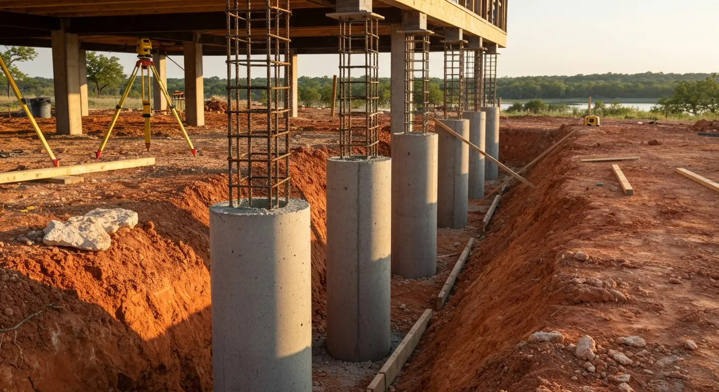 Concrete pier installation