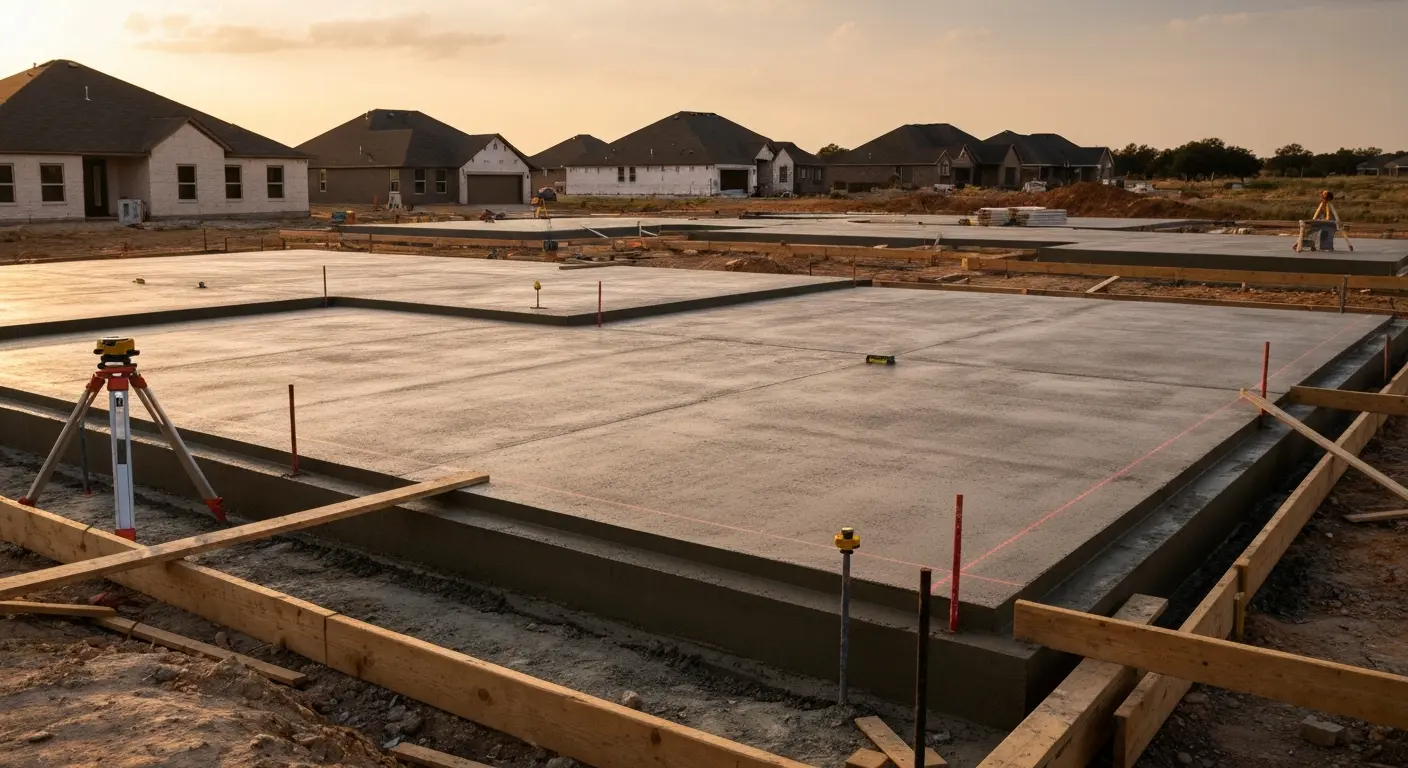 New development concrete work