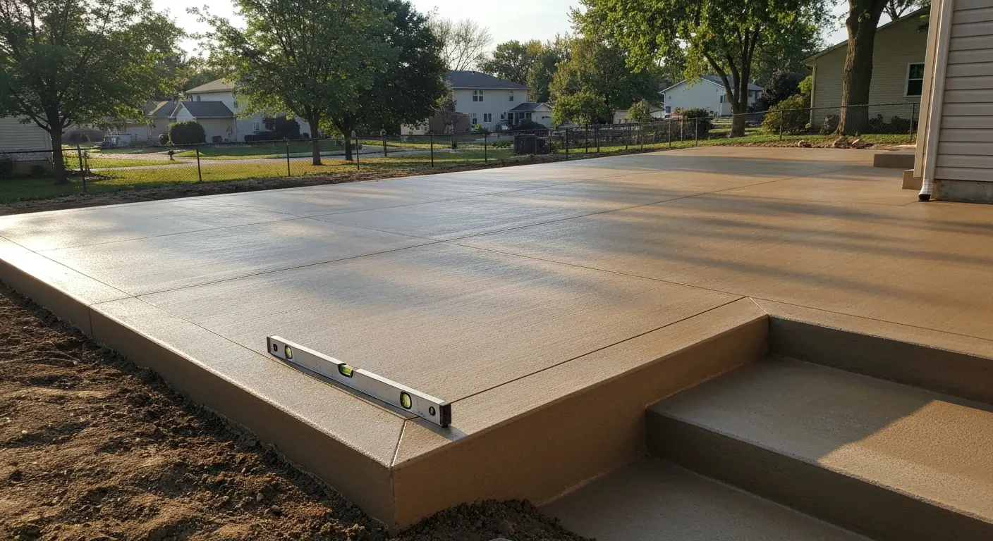 Residential patio installation