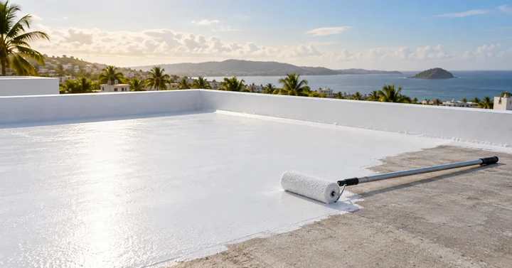 Acrylic roof coating renewal