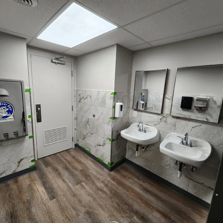 Commercial Restroom project view