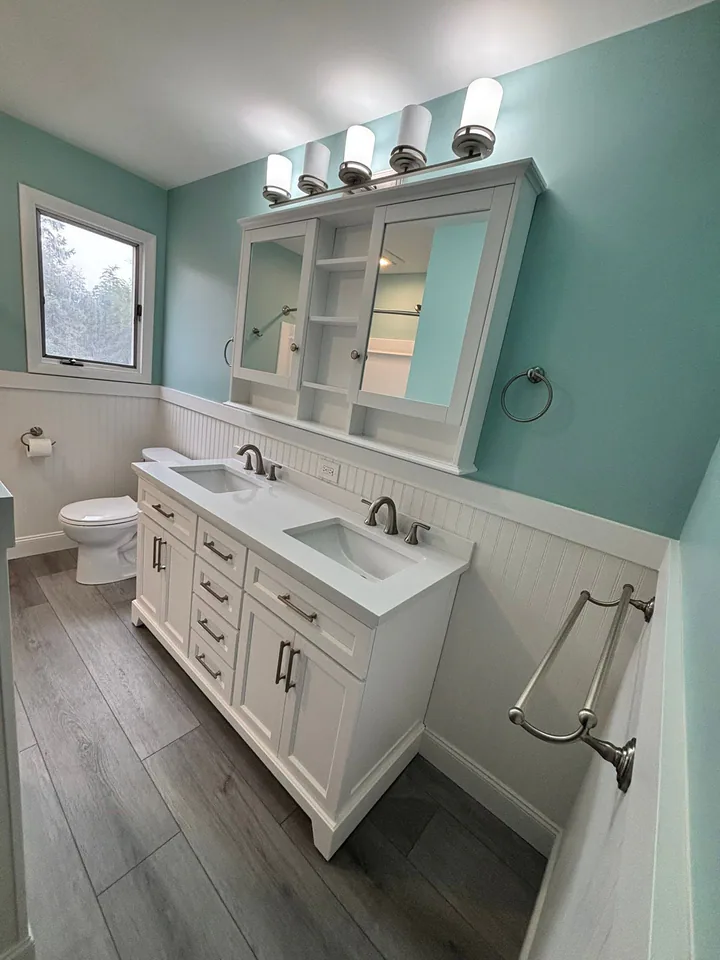 Teal Bathroom project view
