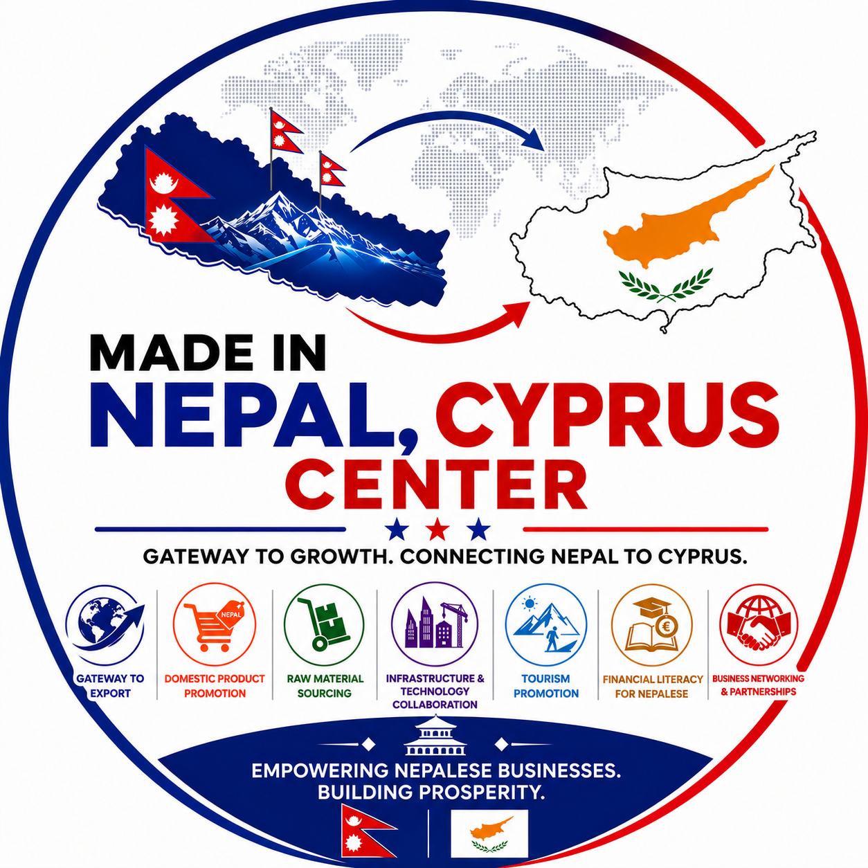Made in Nepal, Cyprus Center Logo
