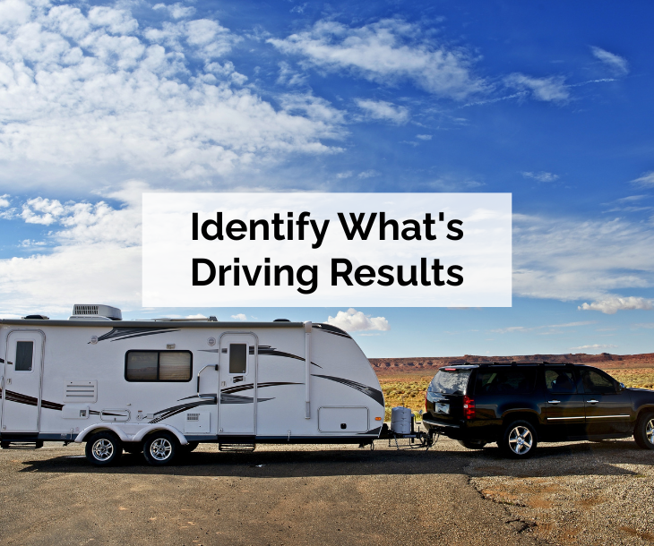 Identify what's driving results - rv trailer being pulled by suv 