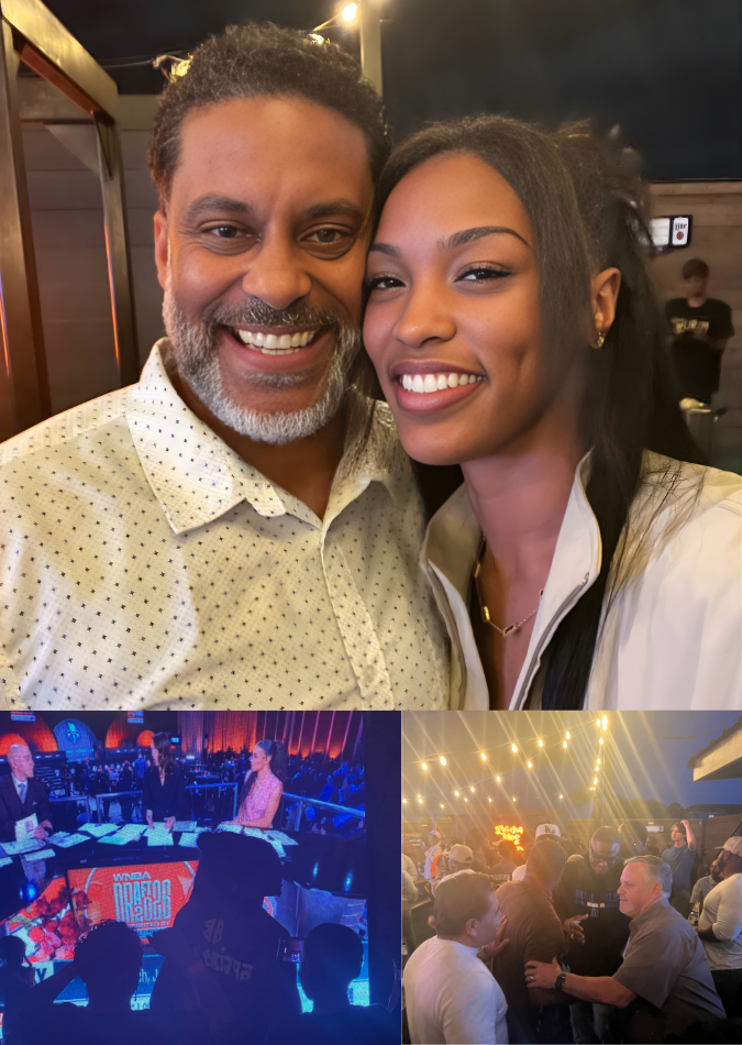 Coach E at a professional event