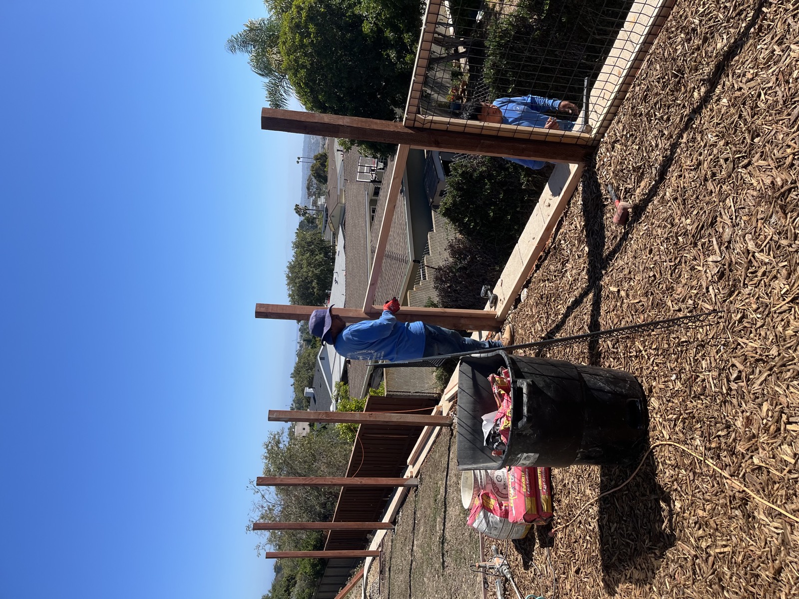 Recent landscaping job, San Diego
