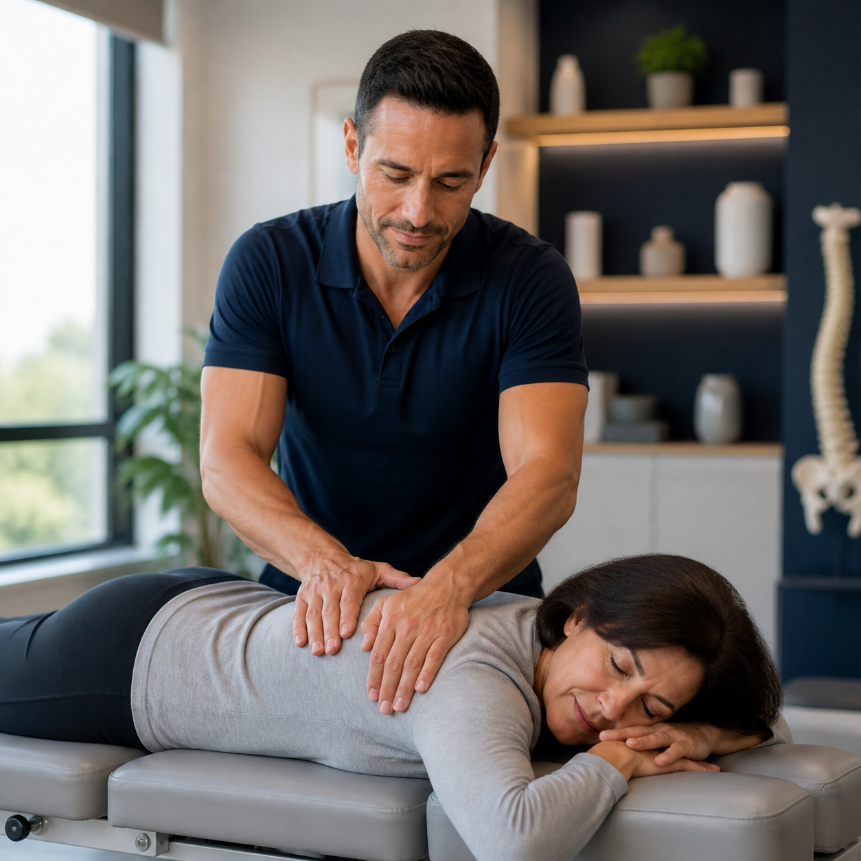 Your first chiropractic adjustment