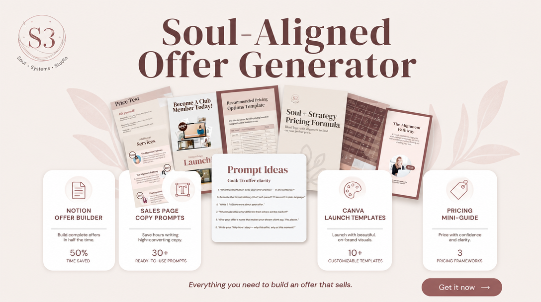 Soul-Aligned Offer Generator preview