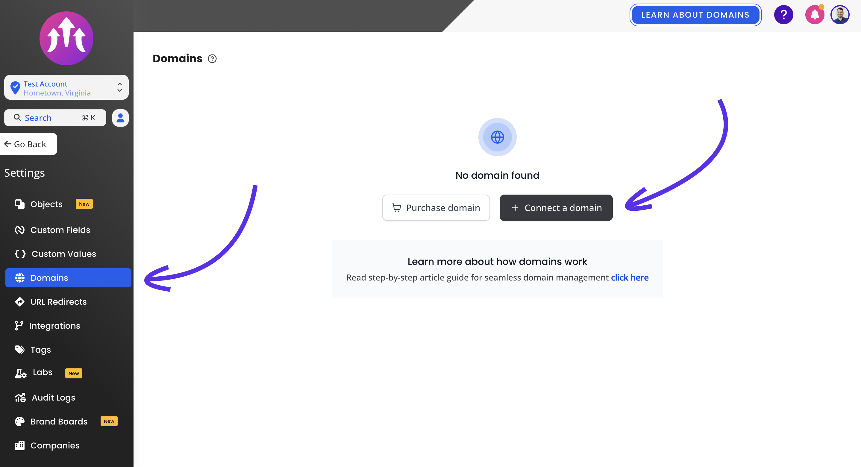 full scope freelancer connect a domain