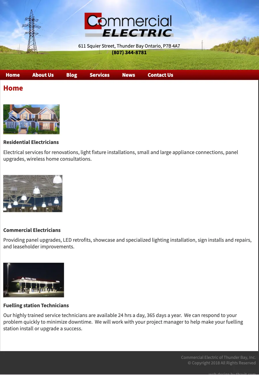 Before redesign