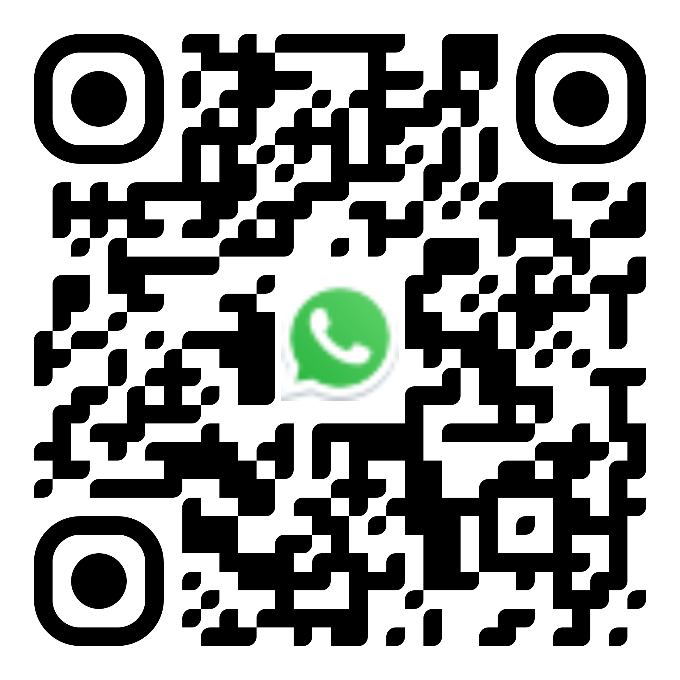 QR code that opens a WhatsApp chat with CIMA Spa & Wellness