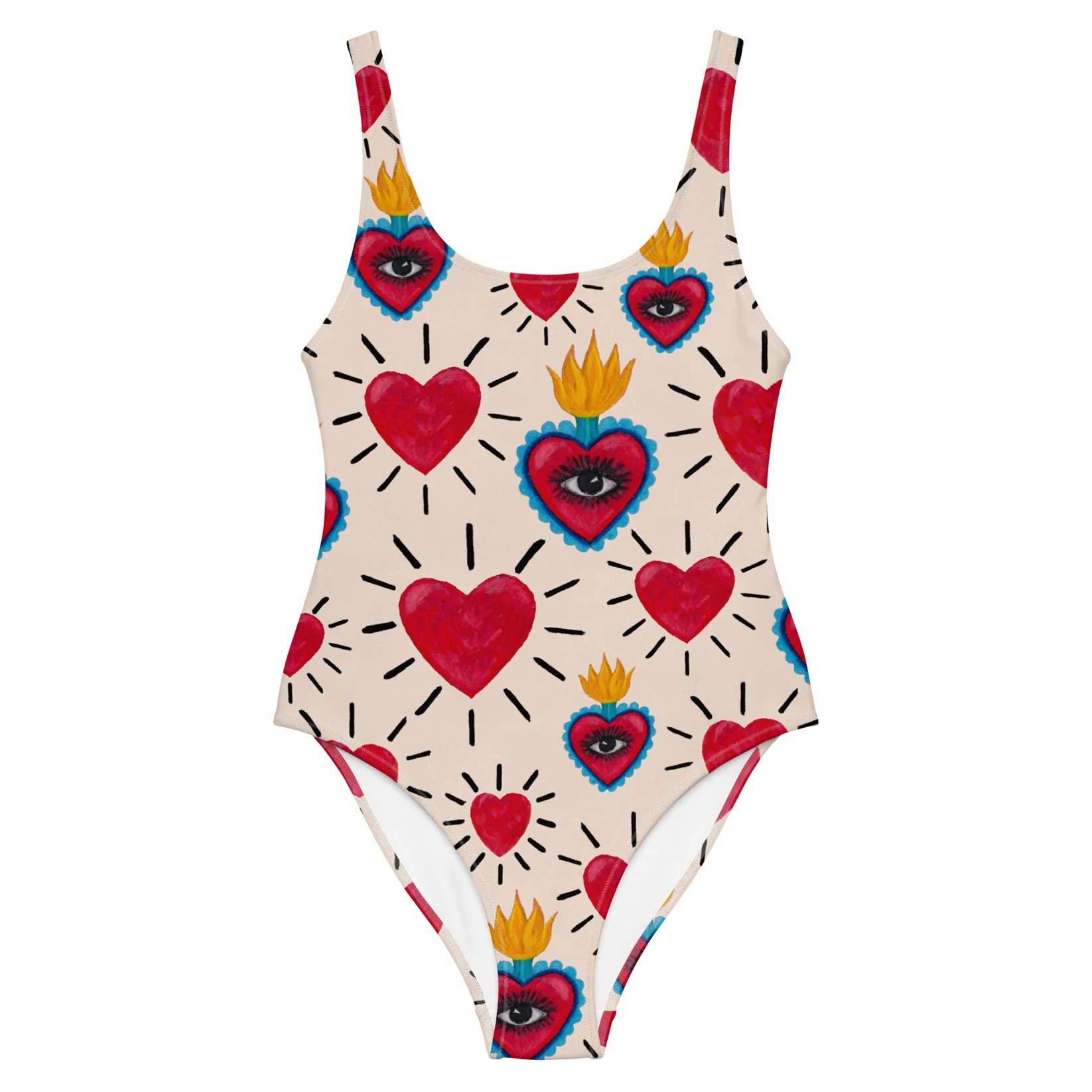 Mor Swimmy Heart pattern swimwear
