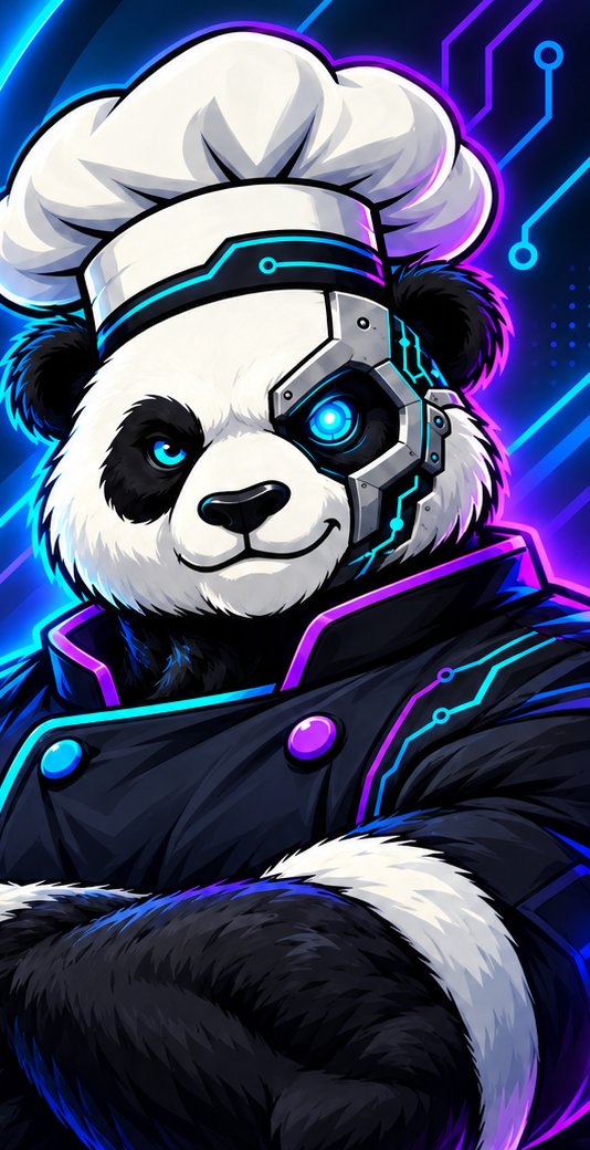 Digital Soufflé chef panda