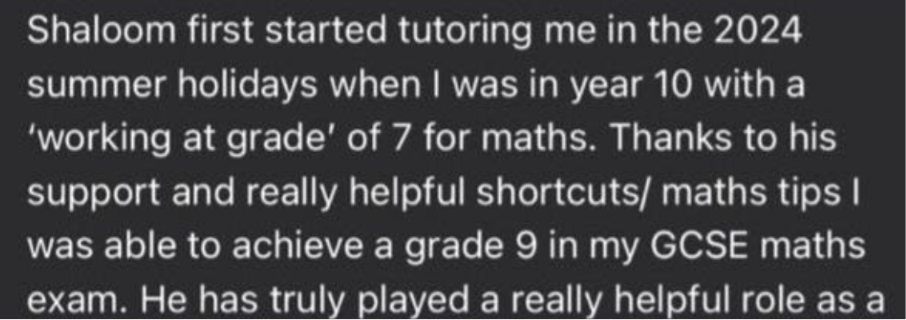 Parent Testimonial