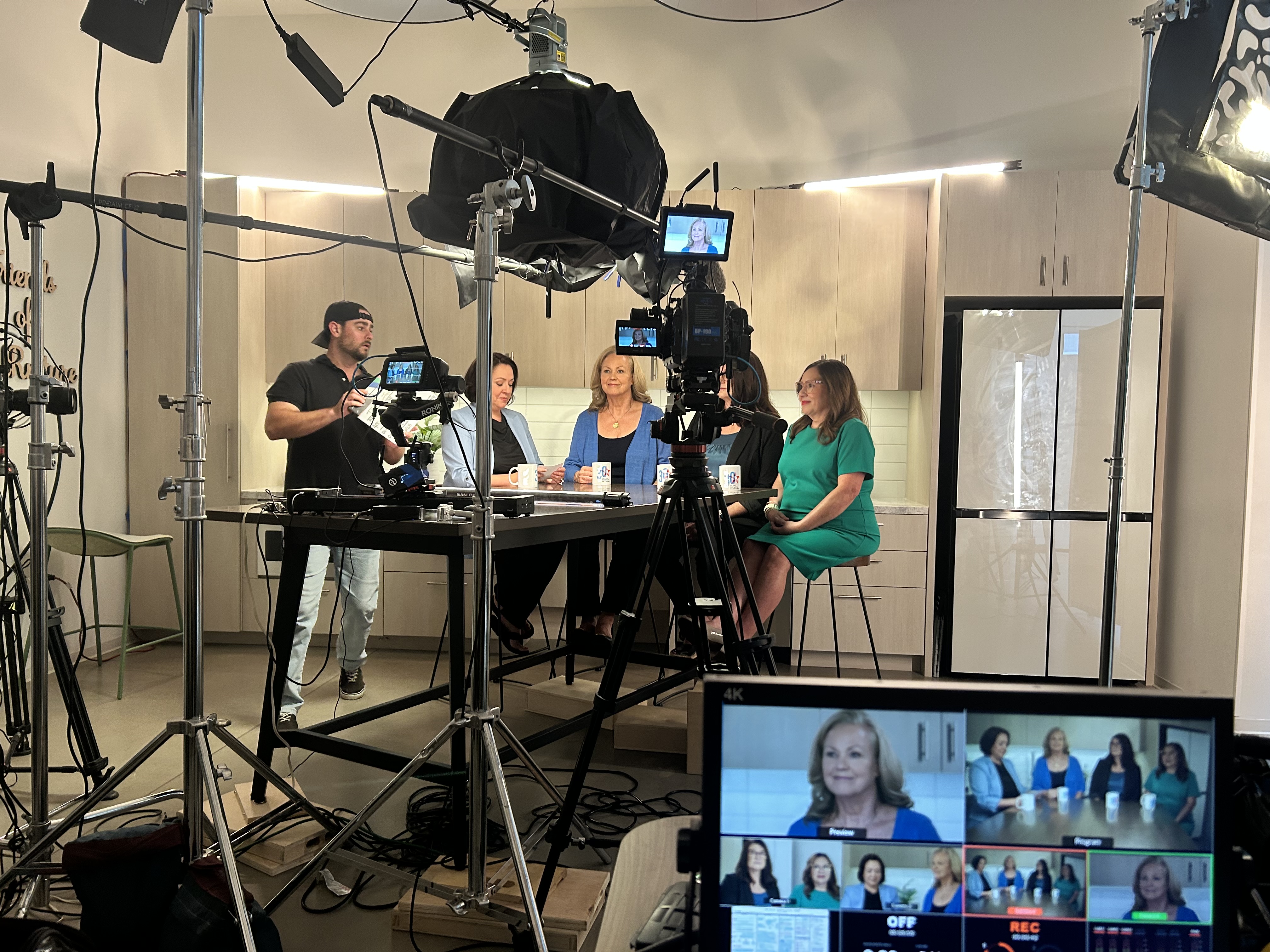 Large production crew