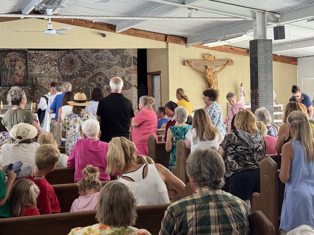 Eucharist celebration at the Black Madonna Shrine