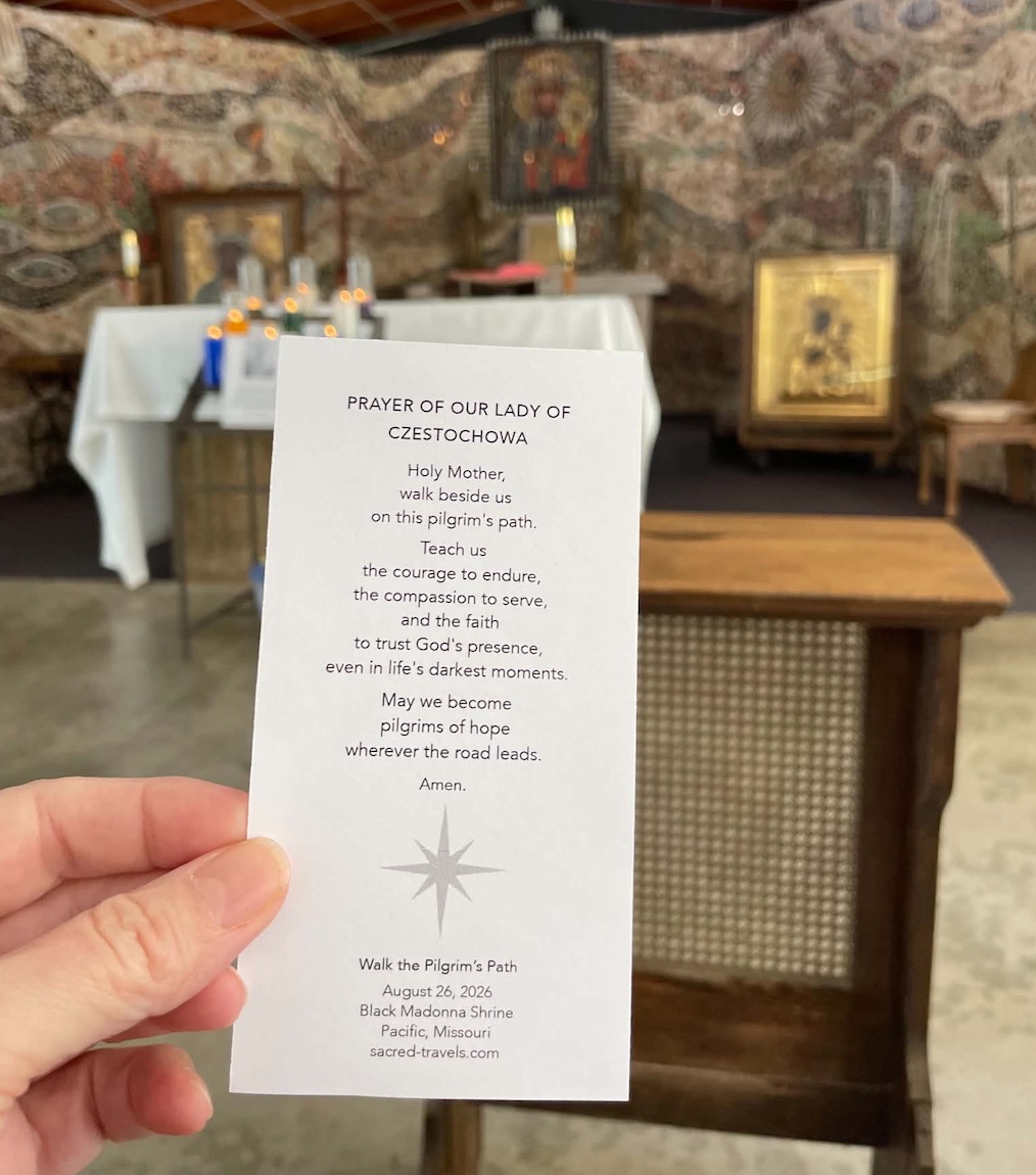 Prayer at the shrine