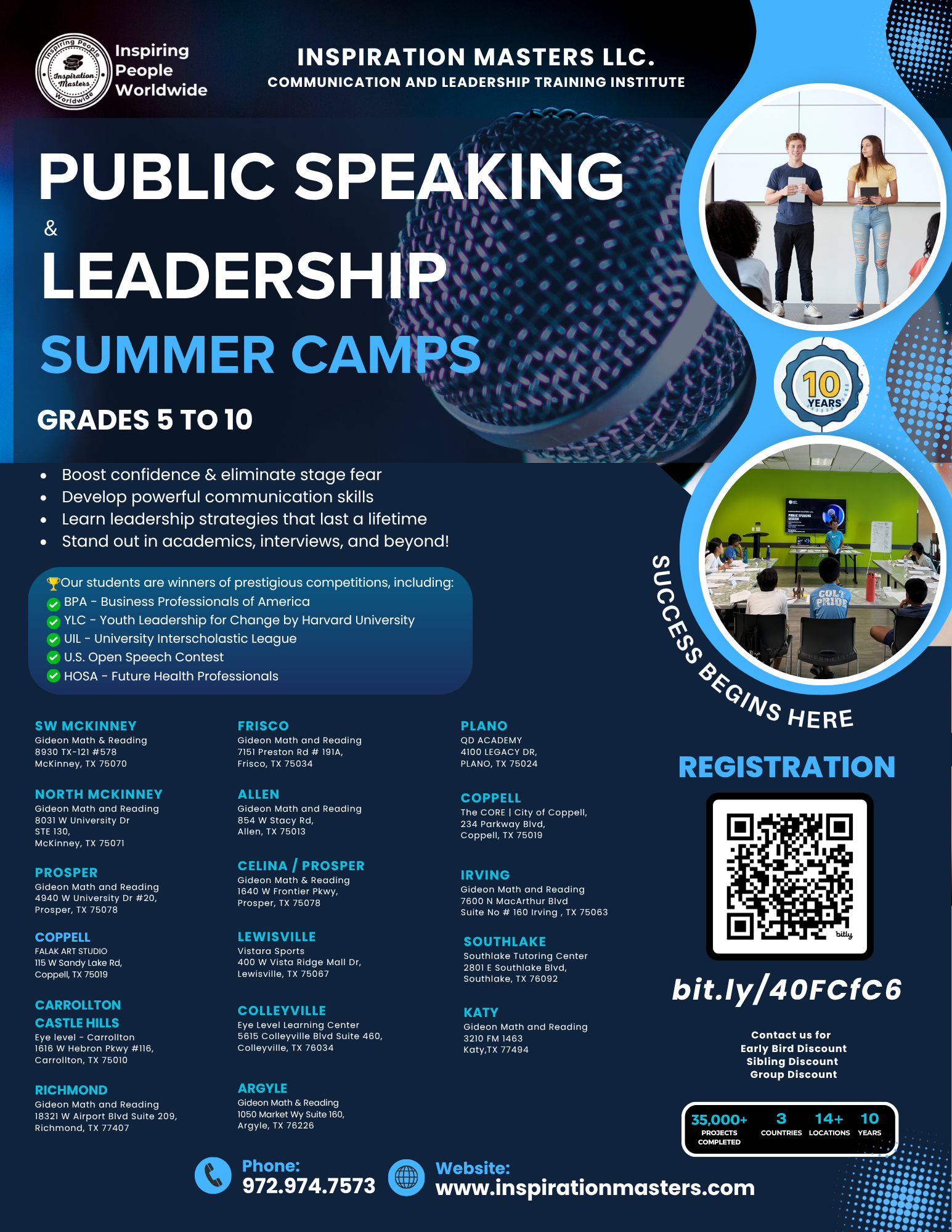 Public Speaking and Leadership Summer Camps
