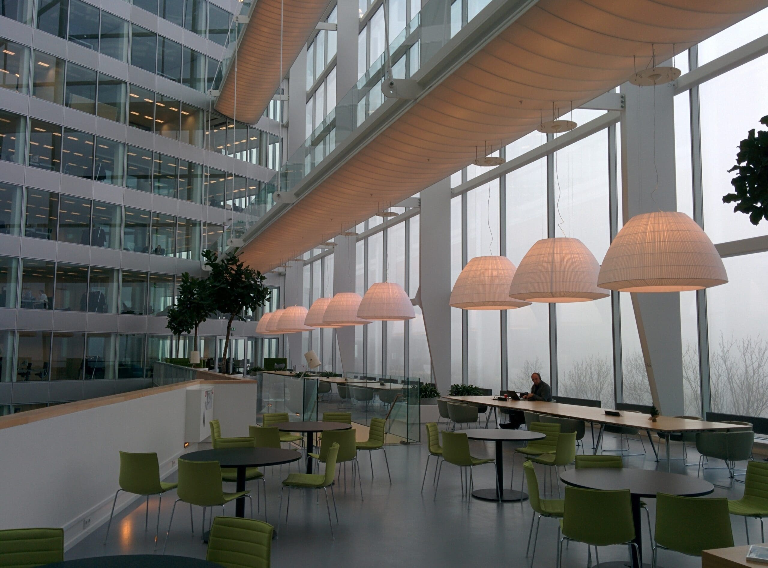 Premium office cubicles and furniture showroom layout