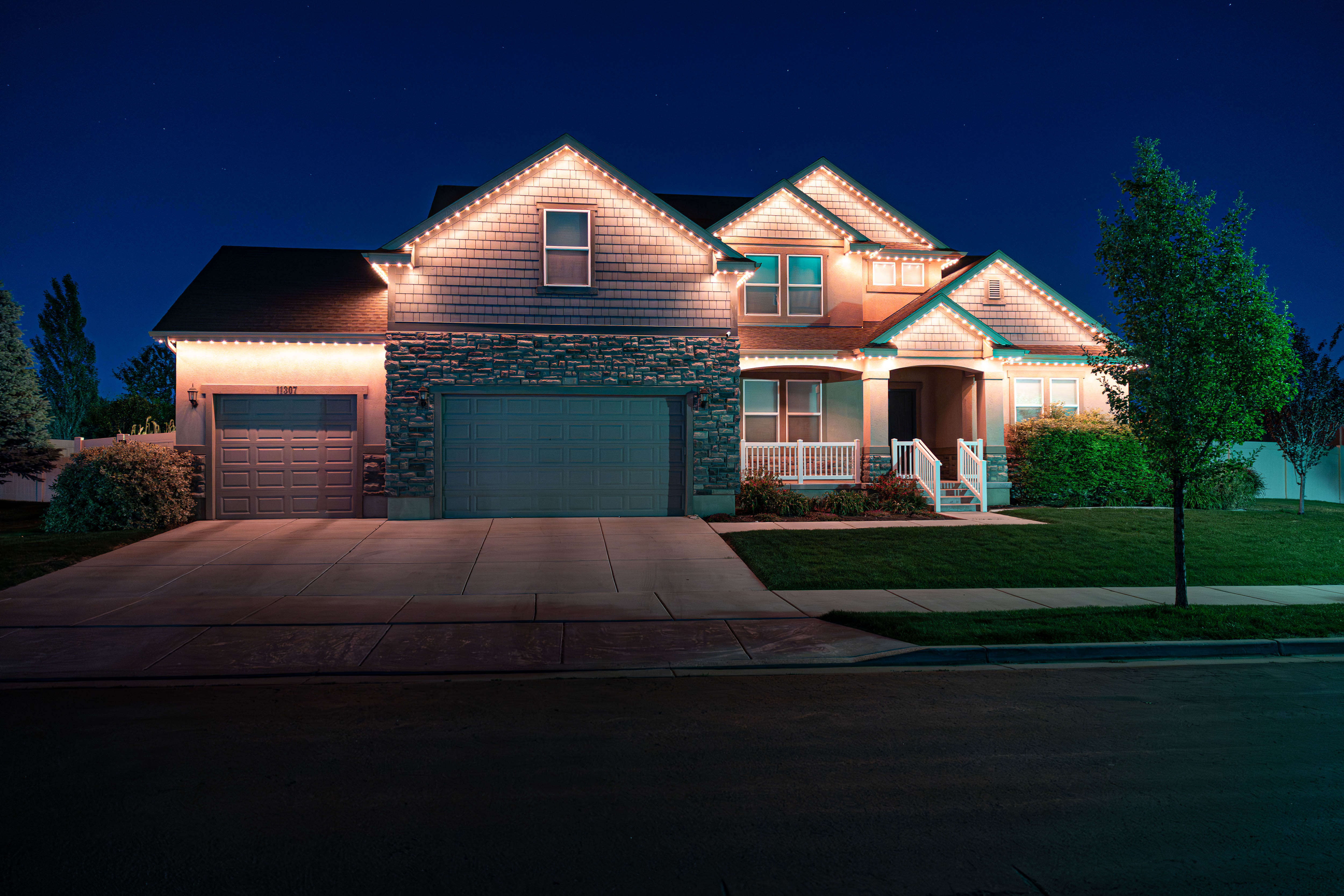 Pink accent lighting